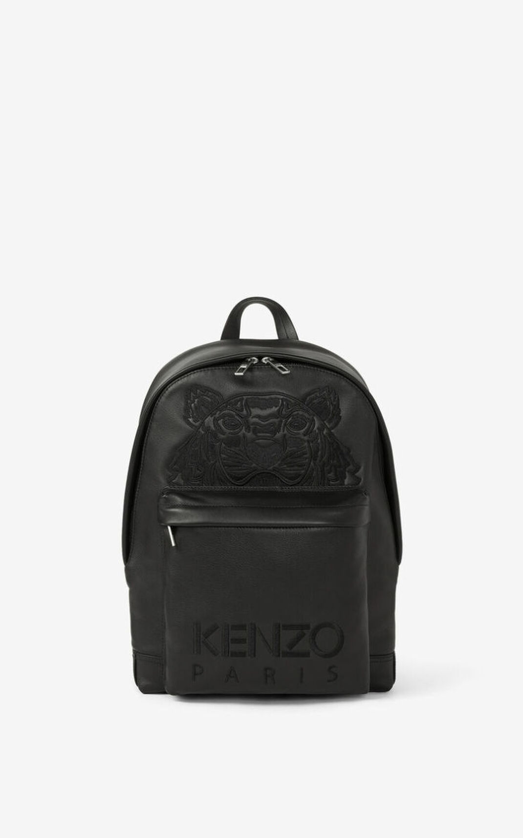 Sac À Dos Kenzo Kampus Tiger Cuir Femme Noir | XDSY-67413